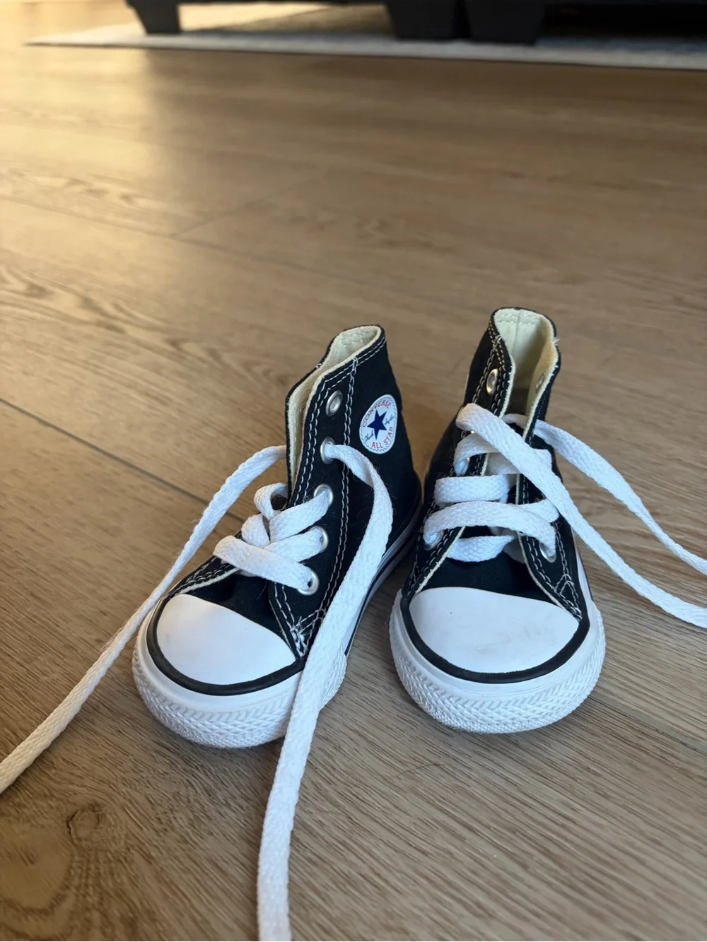 Converse Kids Black and White High-Top Sneakers